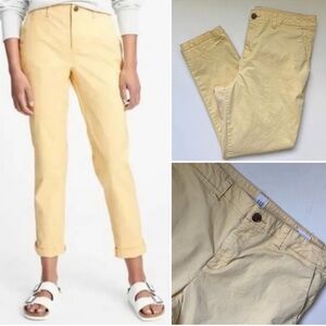 Gap Girlfriend Khakis in Pale Yellow